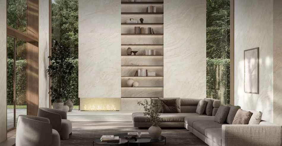 Travertino Halo White - Atlas Plan: Prémiová velkoformátová keramika